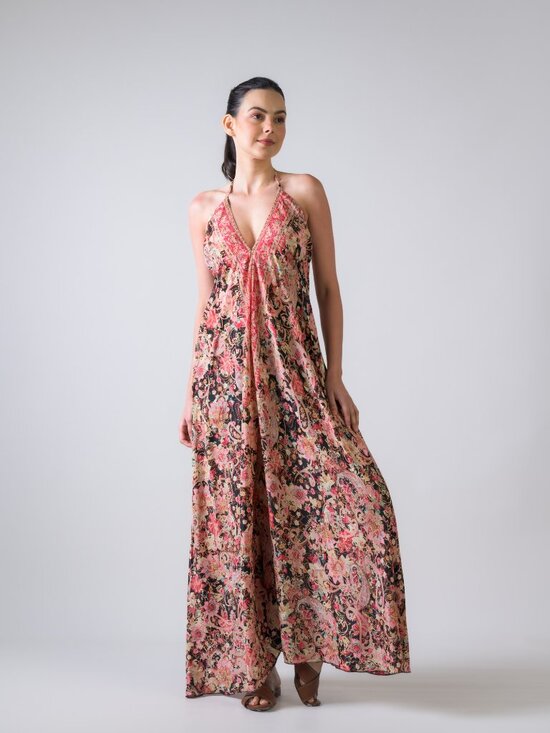 RHEA Pants - 29.) Rhea Wide Leg Printed Jumpsuit (Assorted)